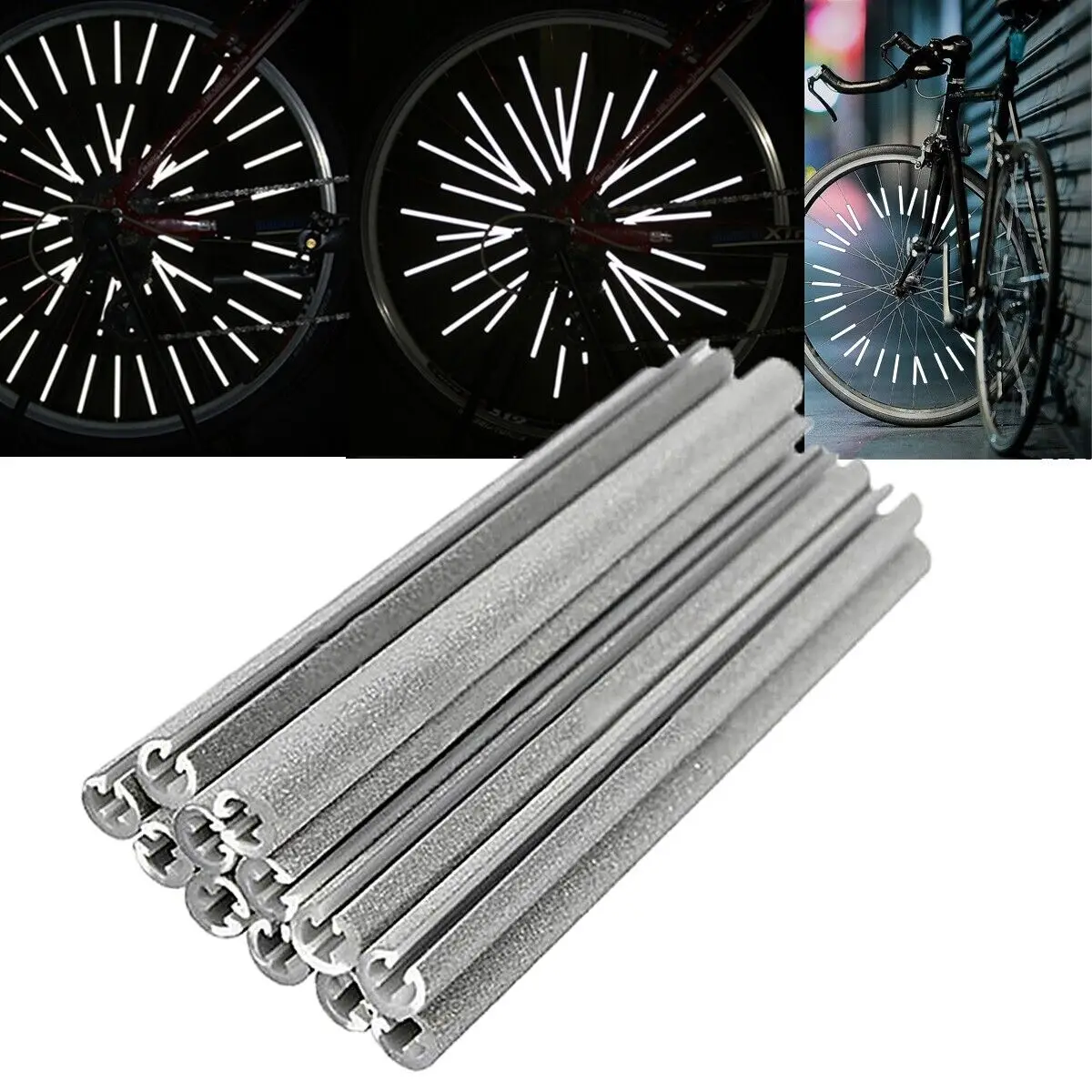Spoke Reflector Set - 12 pièces/ensemble Réflecteurs de rayons de