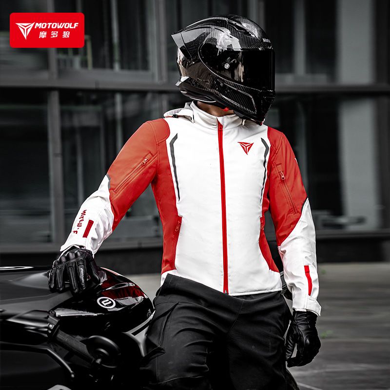 Cycling Commute Jacket - Veste de moto coupe-vent MOTOWOLF, respirante