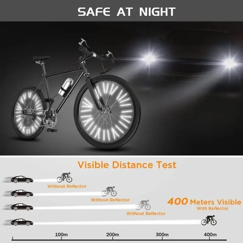 12 pièces/ensemble Tube bande  - Spoke Reflector Set avis et prix