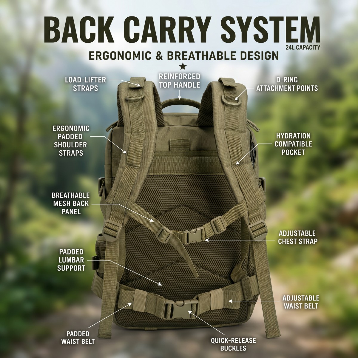 Sac à dos tactique Molle 24L p - Cycling Commute Distance avis et prix