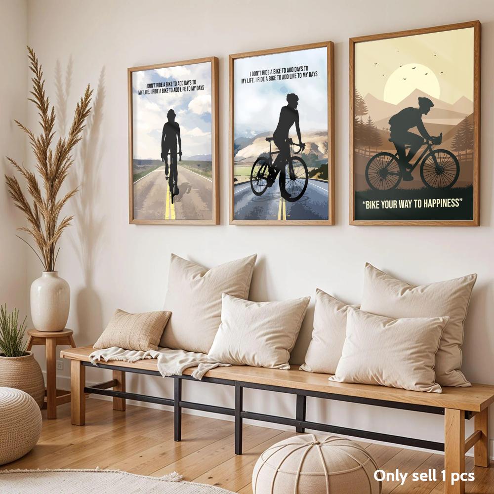 Affiche d'art avec citation de - Cycling Quote avis et prix