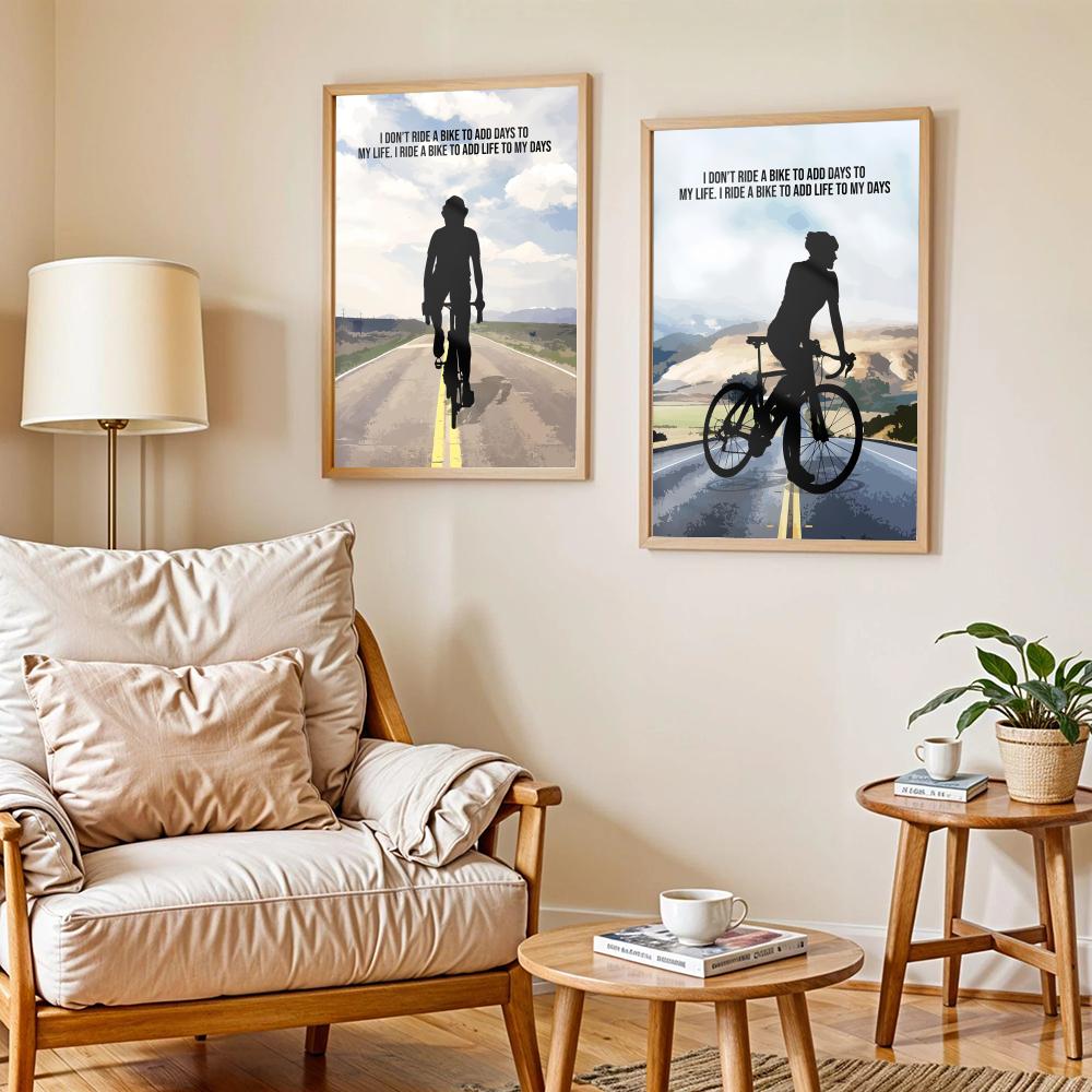 Affiche d'art avec citation de - Cycling Quote avis et prix