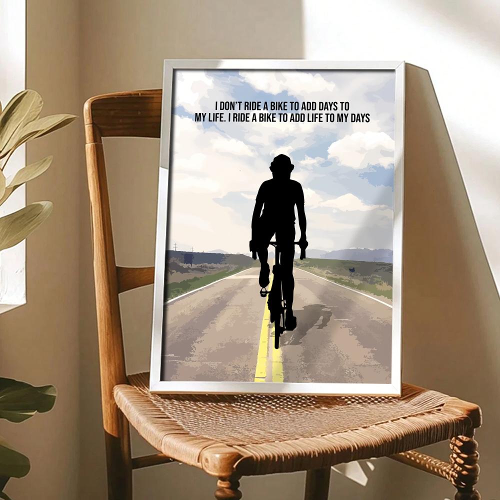 Affiche d'art avec citation de - Cycling Quote avis et prix