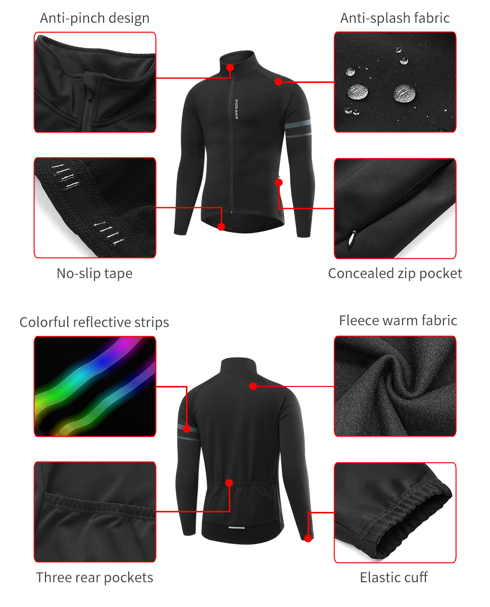 WOSAWE hommes thermique hiver  - Cycling Commuter Jacket avis et prix